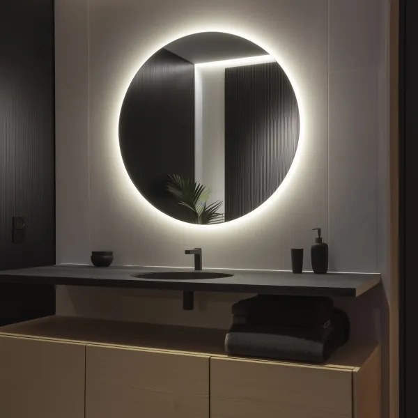 Brilagi - Kúpeľňové zrkadlo LUNA LED/32W/230V pr. 100 cm IP44 CRI 90 stmievateľné +CCT