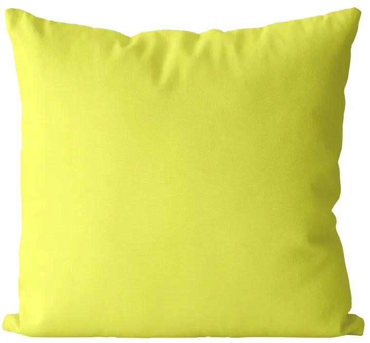 Vankúš Žltý svetlý (Veľkosť: 40 x 40 cm)