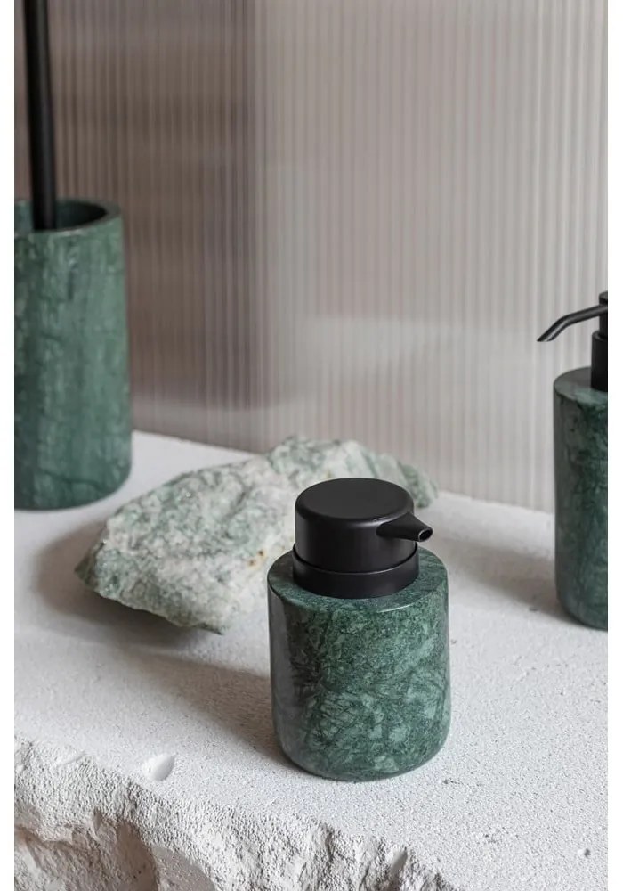 Tmavozelený mramorový dávkovač mydla 200 ml Marble – Mette Ditmer Denmark
