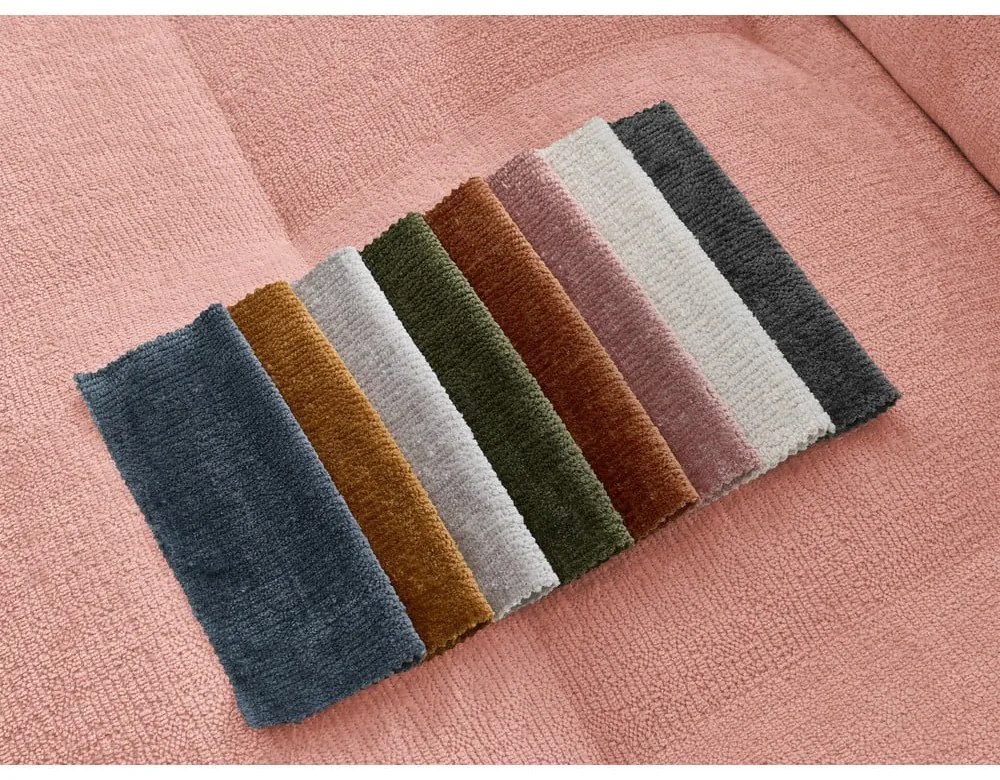 Ružová ženilková pohovka 237 cm Whesley – Bobochic Paris