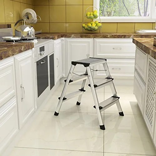 Viacúčelové schodíky 3- stupňové SONGMICS GLT23K