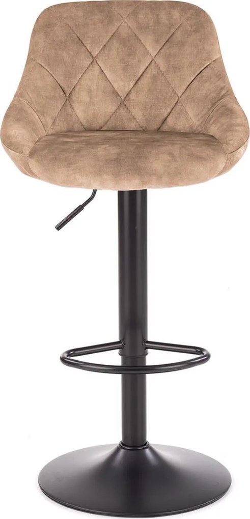 Barová stolička LINDA - béžová - výškovo nastaviteľná