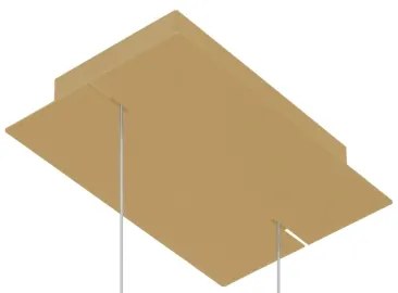 Thoro TH.175 - LED Luster na lanku RIO LED/50W/230V CRI90 3000K pr. 78 cm zlatá