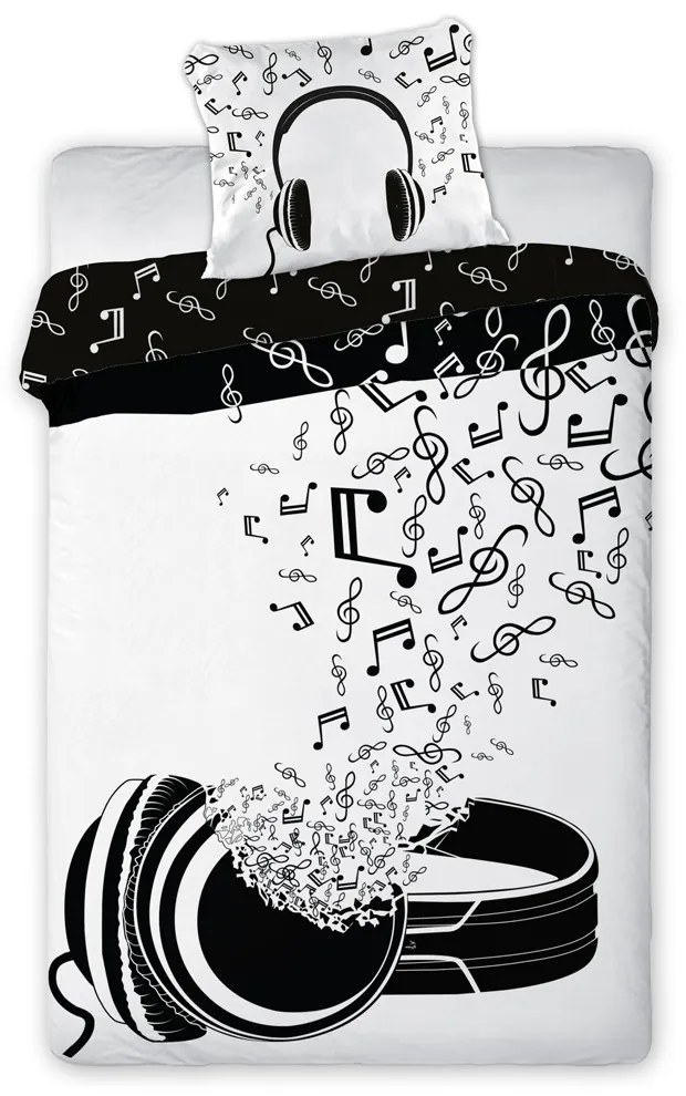 Bavlnené obliečky Homa MUSIC 140x200 cm