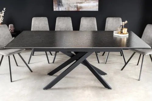 Rozkladací jedálenský stôl Alpine 43845 160/200x90cm Ceramik antracite - Komfort-nábytok