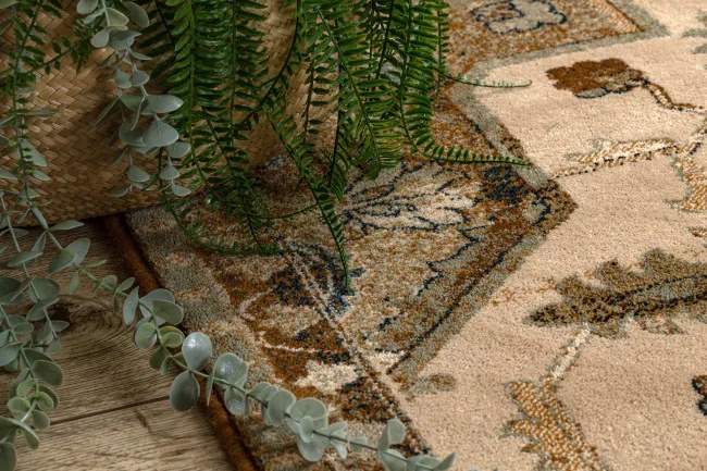 Koberec OMEGA ABBAS kamel béžový / hnedý