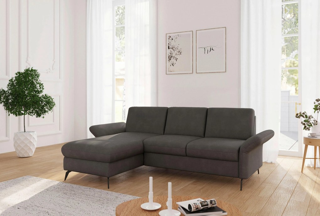 XXXLutz ROHOVÁ SEDAČKA, textil, grafitová Sit & More - Sedačky - 00014401613X