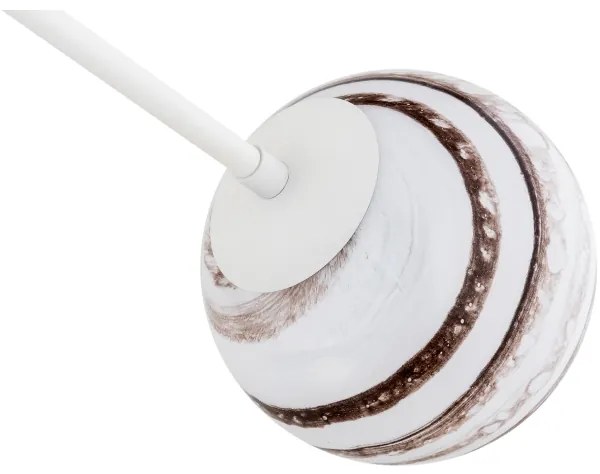 Argon 1841 - Luster na tyči ABSOS 4xE14/7W/230V alabaster biela