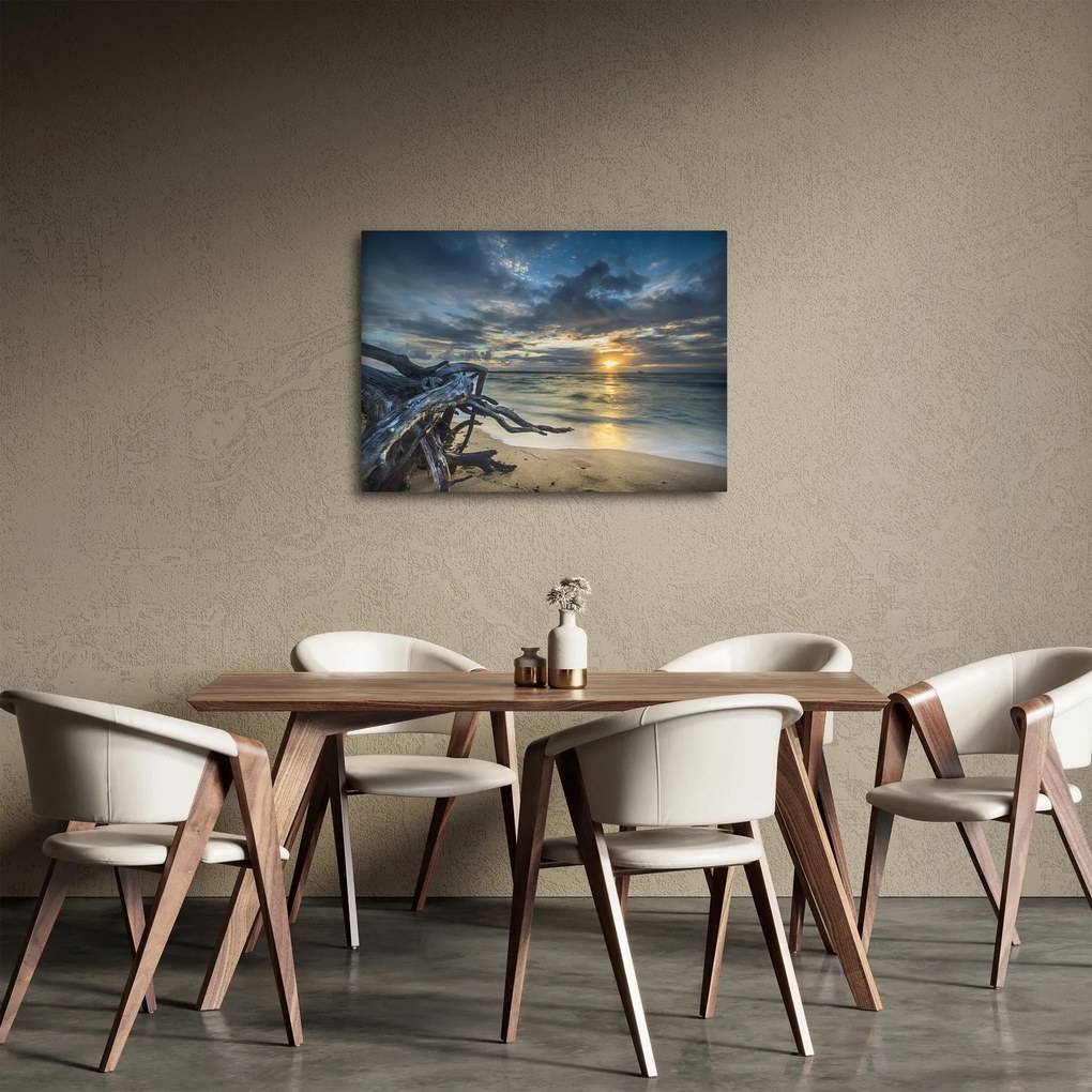 Obraz mora pri západe slnka (70x50 cm)