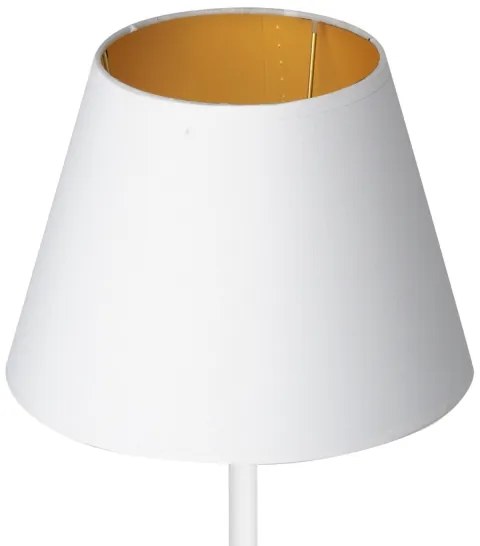 Stolná lampa ARDEN 1xE27/60W/230V pr. 20 cm biela/zlatá