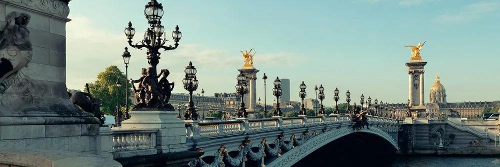 Obraz most Alexandra III. v Paríži Varianta: 120x40