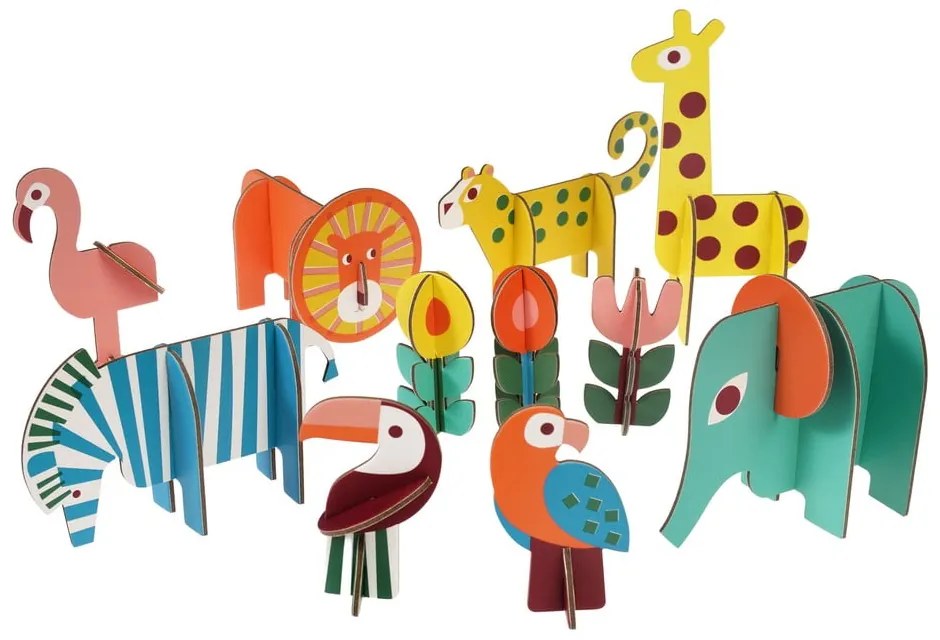 Drevená skladacia hra Wild Wonders - Rex London