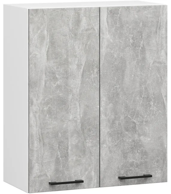 Horná kuchynská skrinka OLIWIA W60 H720 biela / betón