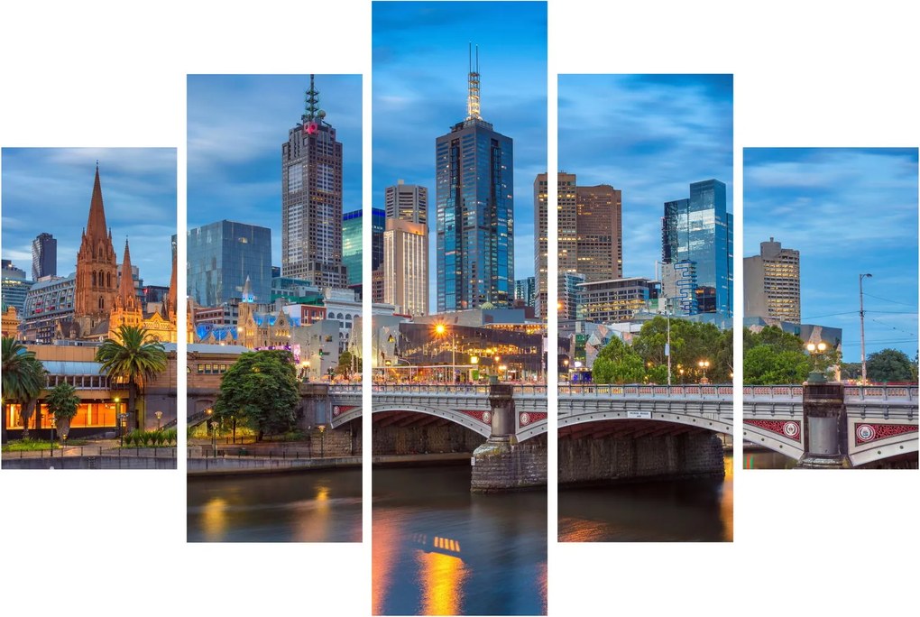 Obraz mesta Melbourne (150x105 cm)