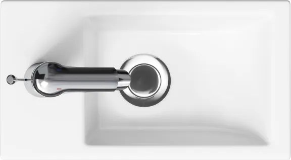 Cersanit S801-569 - Závesná kúpeľňová skrinka s umývadlom MILLE 40x22 cm čierna