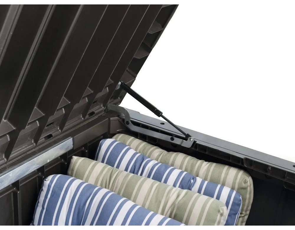 Tmavohnedý záhradný úložný box – Keter