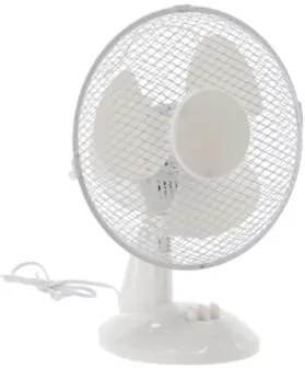 Stolový ventilátor 27cm 25W Biely
