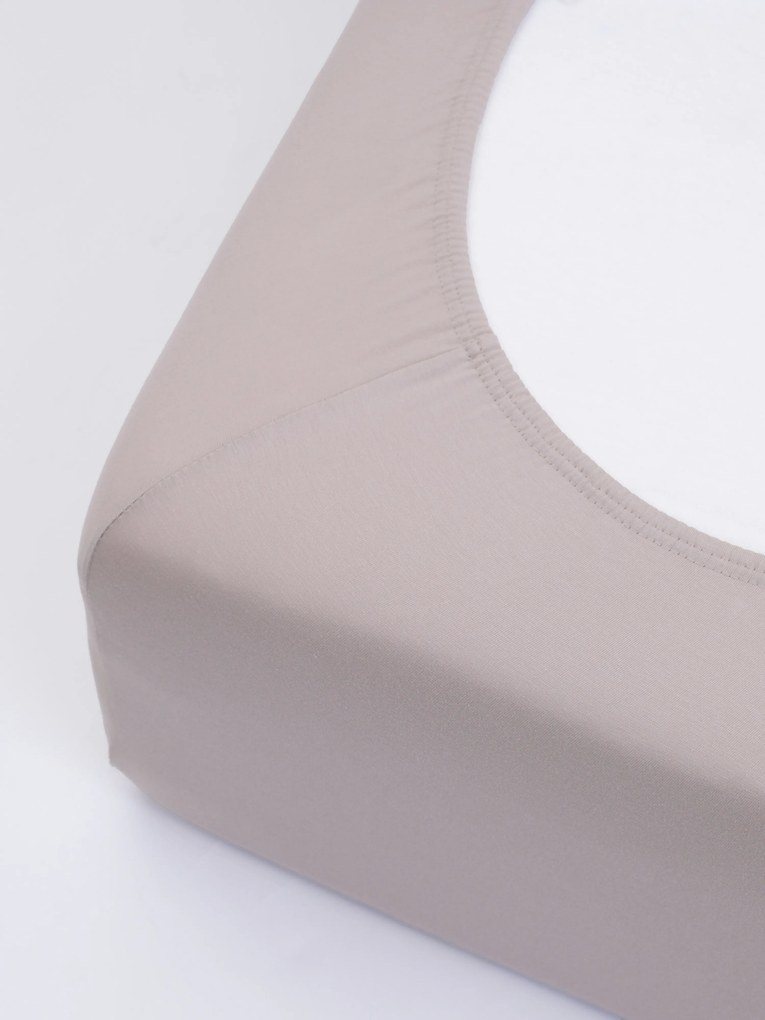Jersey plachta s elastanom Deluxe 220 × 200 cm – cappuccino