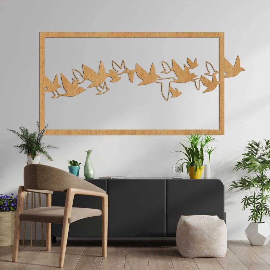 Moderný obraz na stenu vtáky aj biele - RODDO: HDF - Javor 80 x 40 cm 4529-100162 HDF0312