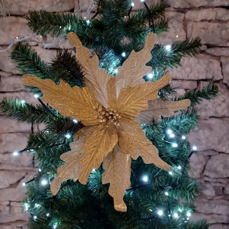 DECOLED Umelý kvet zlatý, 29 cm