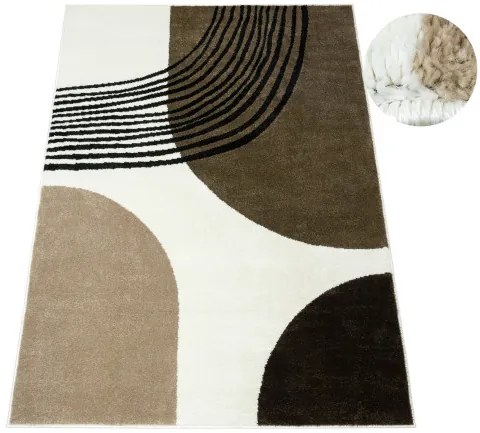 Koberec CLARA 02923A krémový / hnedý