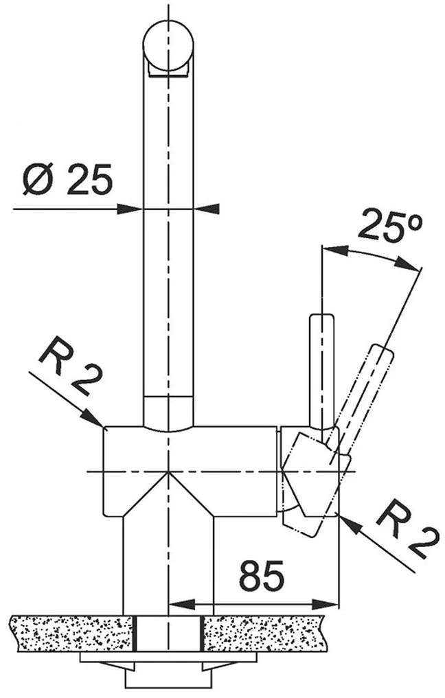 Franke FC 3834 ATLAS NEO Drezová batéria, celonerez 115.0521.435