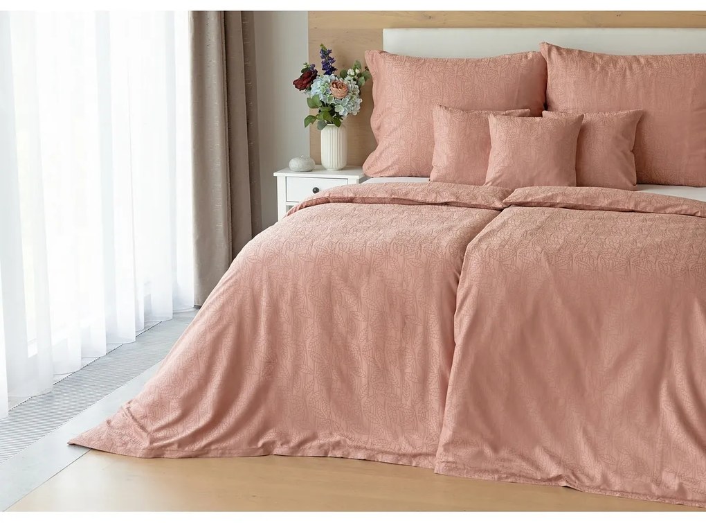 Matějovský Obliečky z bambusového damašku Sofie Rose Pink, 140 x 200 cm, 70 x 90 cm