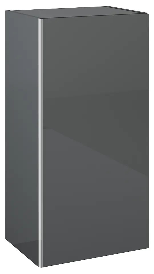 Elita Look, závesná bočná skrinka 40x31,6x80 cm 1D, antracitová, ELT-167013