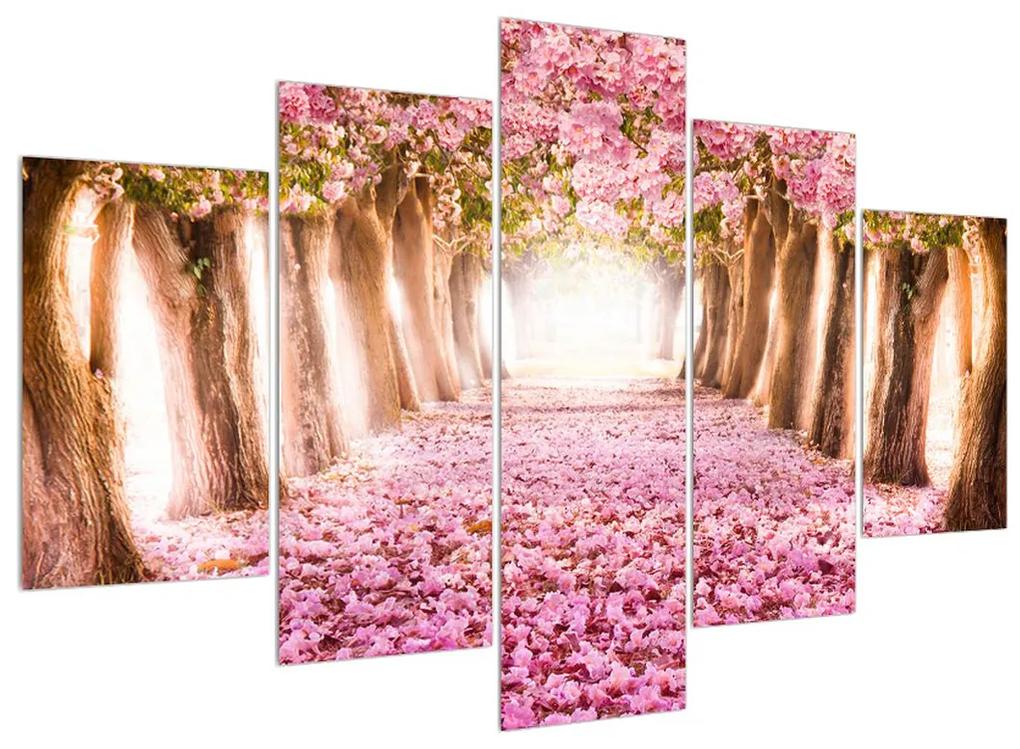 Obraz kvetinového chodníka (150x105 cm)