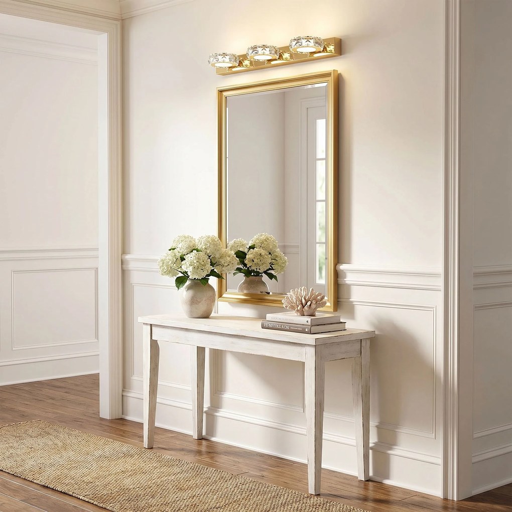 Toolight Toolight, LED nástenné svietidlo, 46 cm, 9W, 4000K, 500lm, zlatá lesklá, OSW-66073