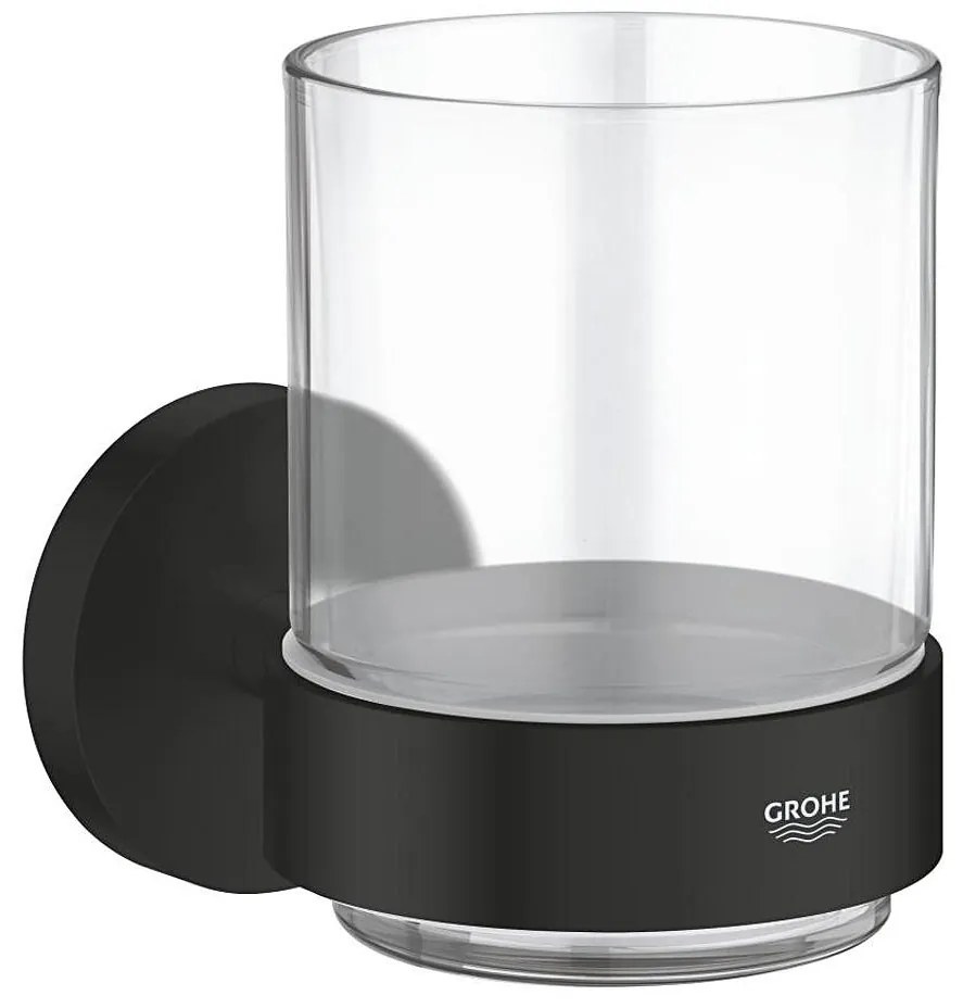 GROHE 411942430 - Sklenený pohár s držiakom START čierny