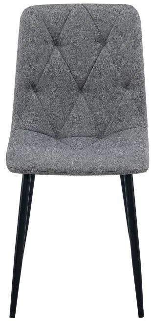 Set dvoch jedálenských stoličiek LIBRA tmavosivé / čierne nohy (2 ks)