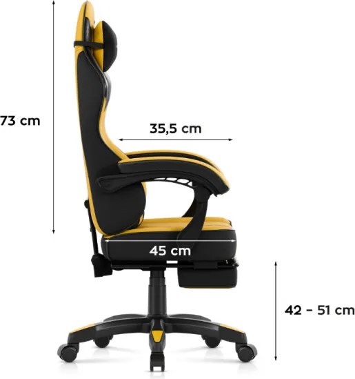 Herná stolička Force 3.7 Yellow