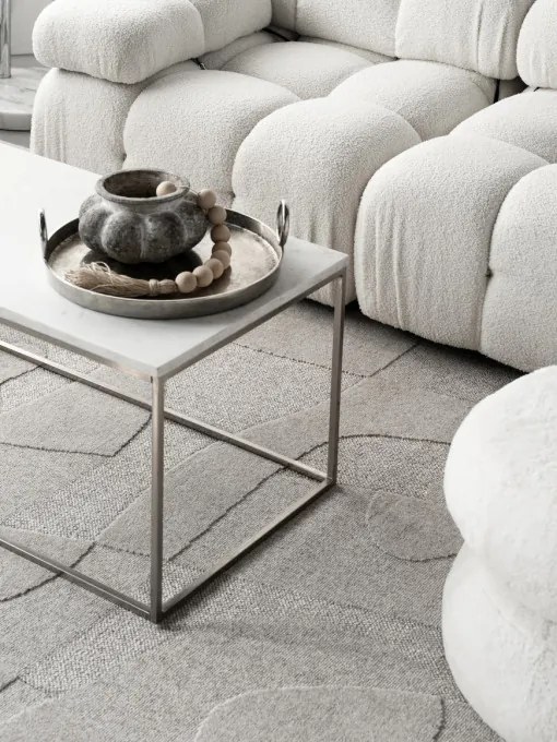 Koberec Agnella Morphic Botanica svetlosivý