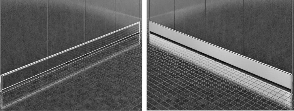 Sprchový žľab do steny NEO WALL 2v1 25-120 cm, 1030050