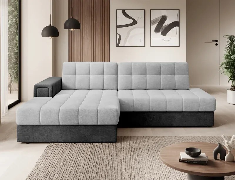 Sedacia súprava Katrin, Ľavá, sivá (monolith 84/97)