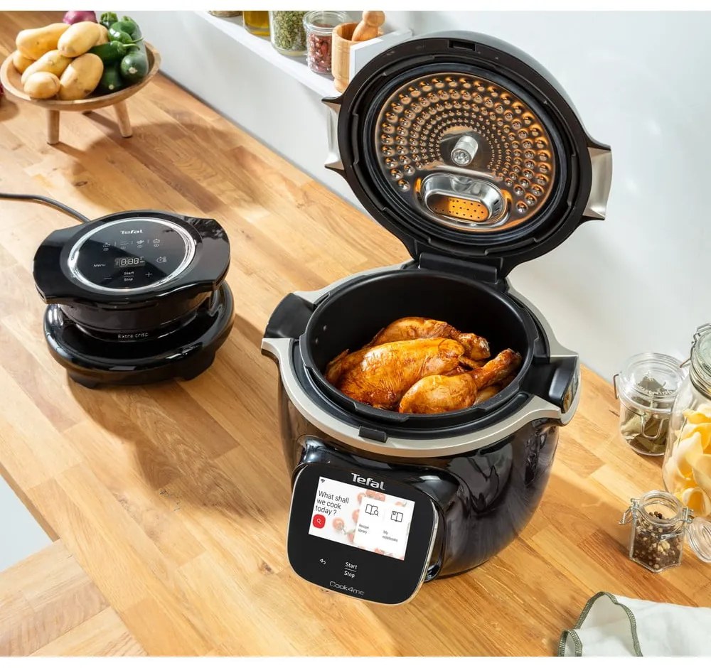 Čierna teplovzdušná fritéza Cook4Me EY150830 – Tefal