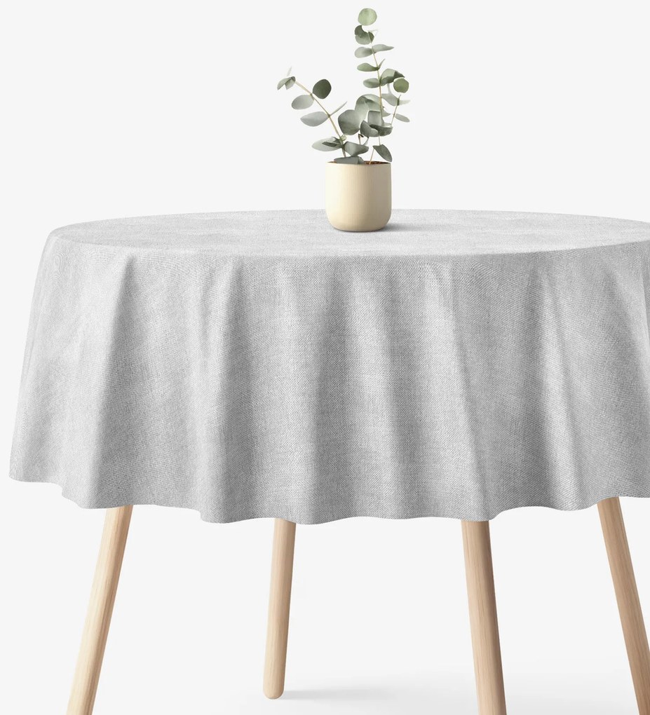 Goldea okrúhly obrus malaga - sivý Ø 180 cm