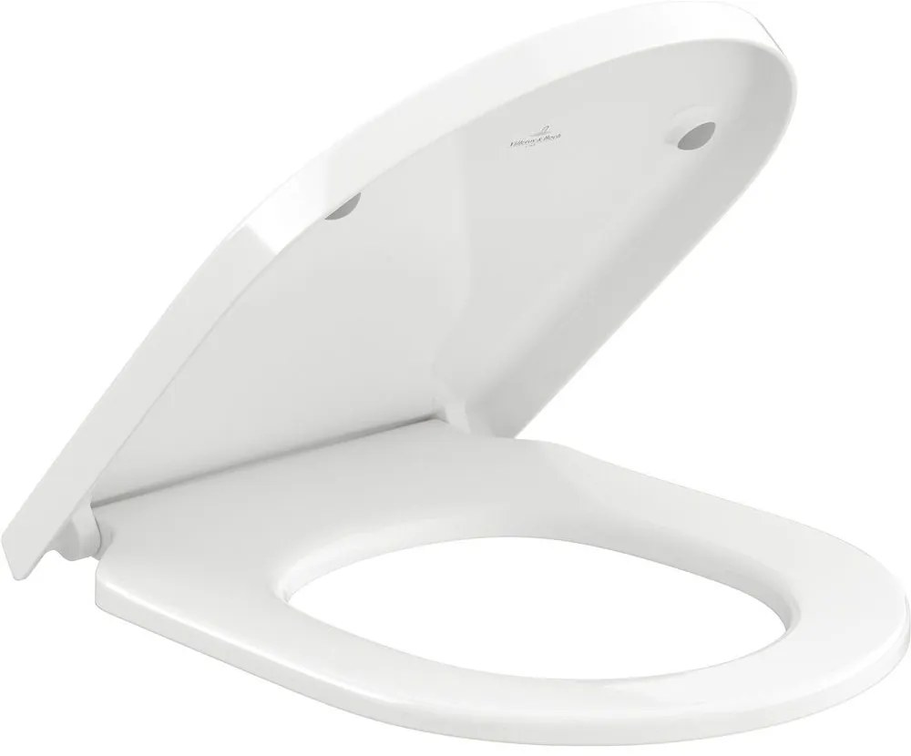 VILLEROY & BOCH Subway 3.0 WC sedátko s poklopom, s funkciou QuickRelease a Softclosing, biela alpská, s povrchom AntiBac, 8M42S1T1