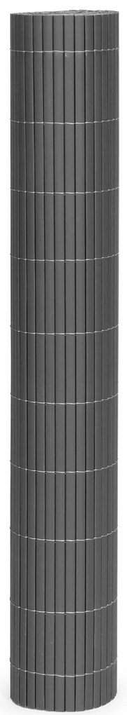 MultiGarden Obojstranná bambusová rohož 100x500 cm na balkón terasu plot - antracit MultiGarden