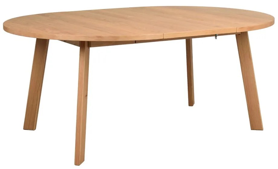 Okrúhly rozkladací jedálenský stôl v dekore duba v prírodnej farbe ø 130 cm Glenside – Rowico
