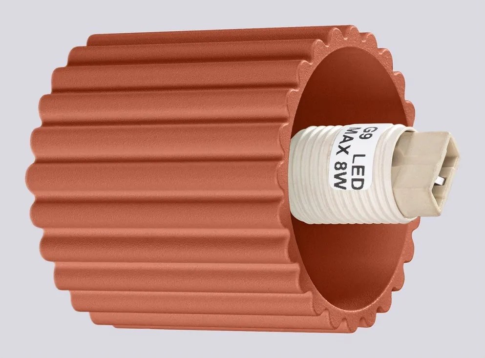 Oranžové nástenné svietidlo ø 12 cm Orbital – Sollux