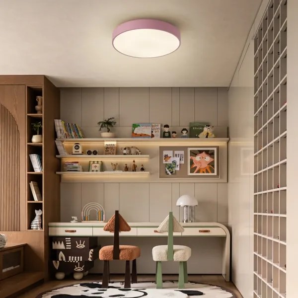 Brilagi - LED stmievateľné stropné svietidlo POOL LED/36W/230V 3000-6000K 30 cm ružové + diaľkové ovládanie