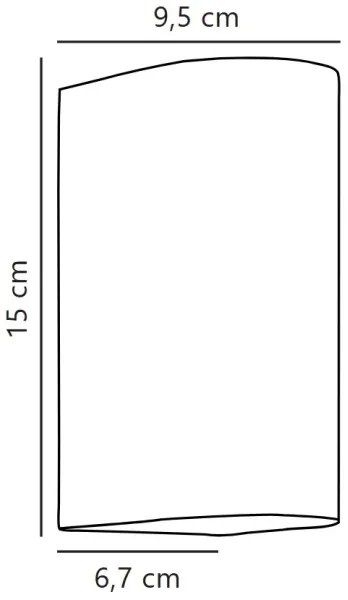 Nordlux - LED Vonkajšie nástenné svietidlo ASBOL LED/13,3W/230V IP44