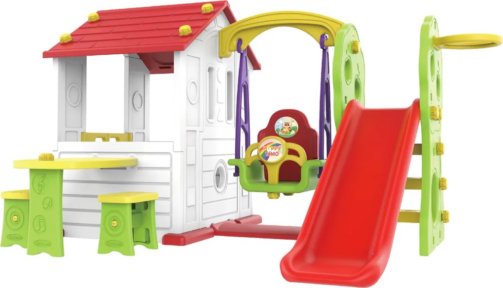 Ramiz Záhradný domček 5v1 pre deti Červená strecha