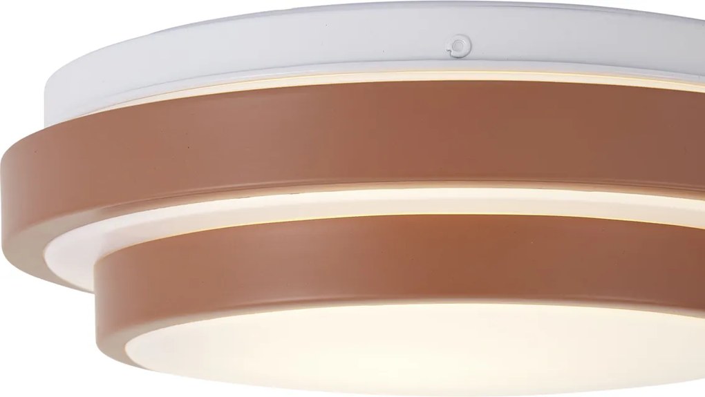 Moderné stropné svietidlo Sienna s bielym 25 cm IP44 - Walden
