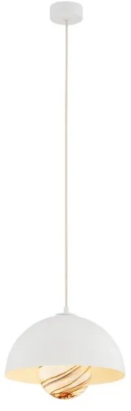 Argon 8443 - Luster na lanku PIAVA 1xE14/7W/230V alabaster biela