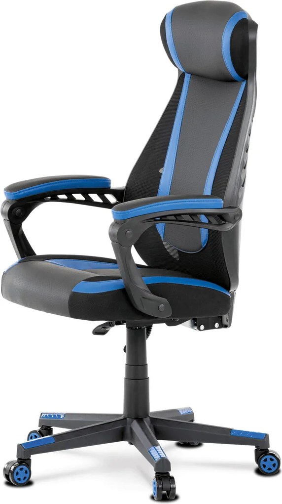 Kancelárska stolička KA-Y213 BLUE Farba: Sivá