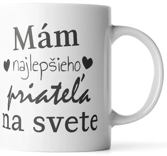 Sablio Hrnček Ja mám najlepšieho priateľa na svete - 890 ml - XXL