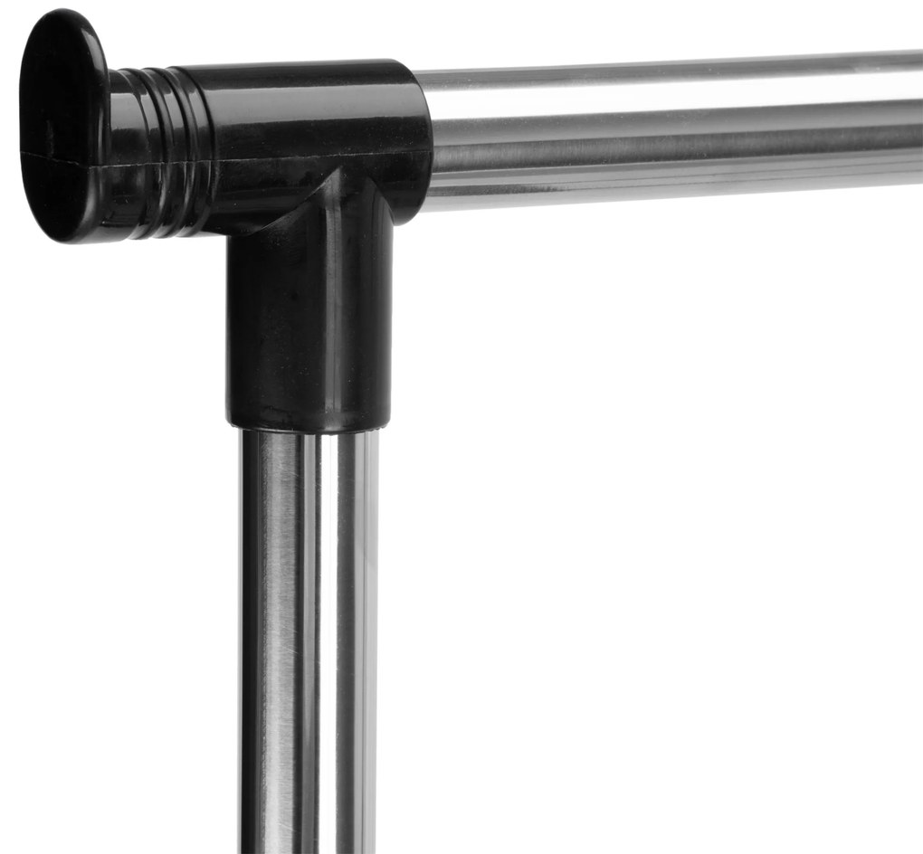 Stojan na pblečení WALERIA černý/stříbrný